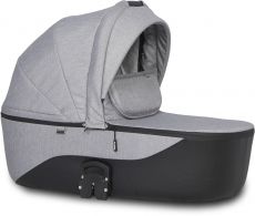 Дитяча коляска 2 в 1 Riko Side 01 Grey Fox (чорна шкіра - сіра тканина)